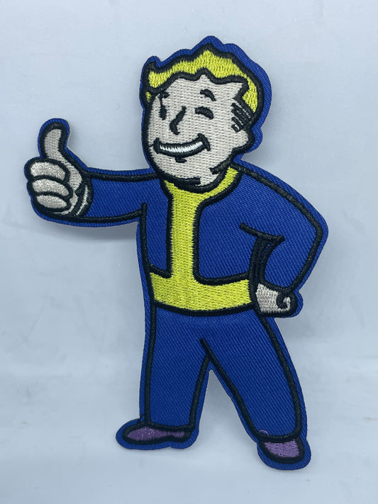 Fallout vault boy sew / iron on patch 3.5x5inch