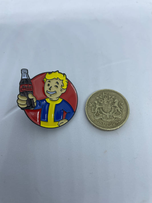Fallout Nuka Cola Vault Boy Enamel Pin Badge